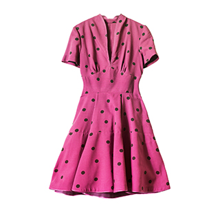 Pink Dotted Dress